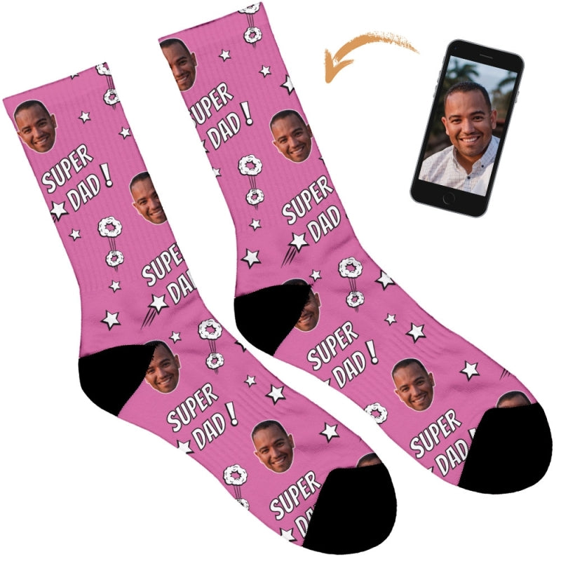 Super Dad Personalised Socks