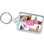 Pink Mother's Day Photo Grid Keyring
