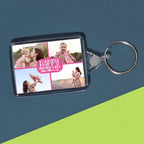 Pink Mother's Day Photo Grid Keyring