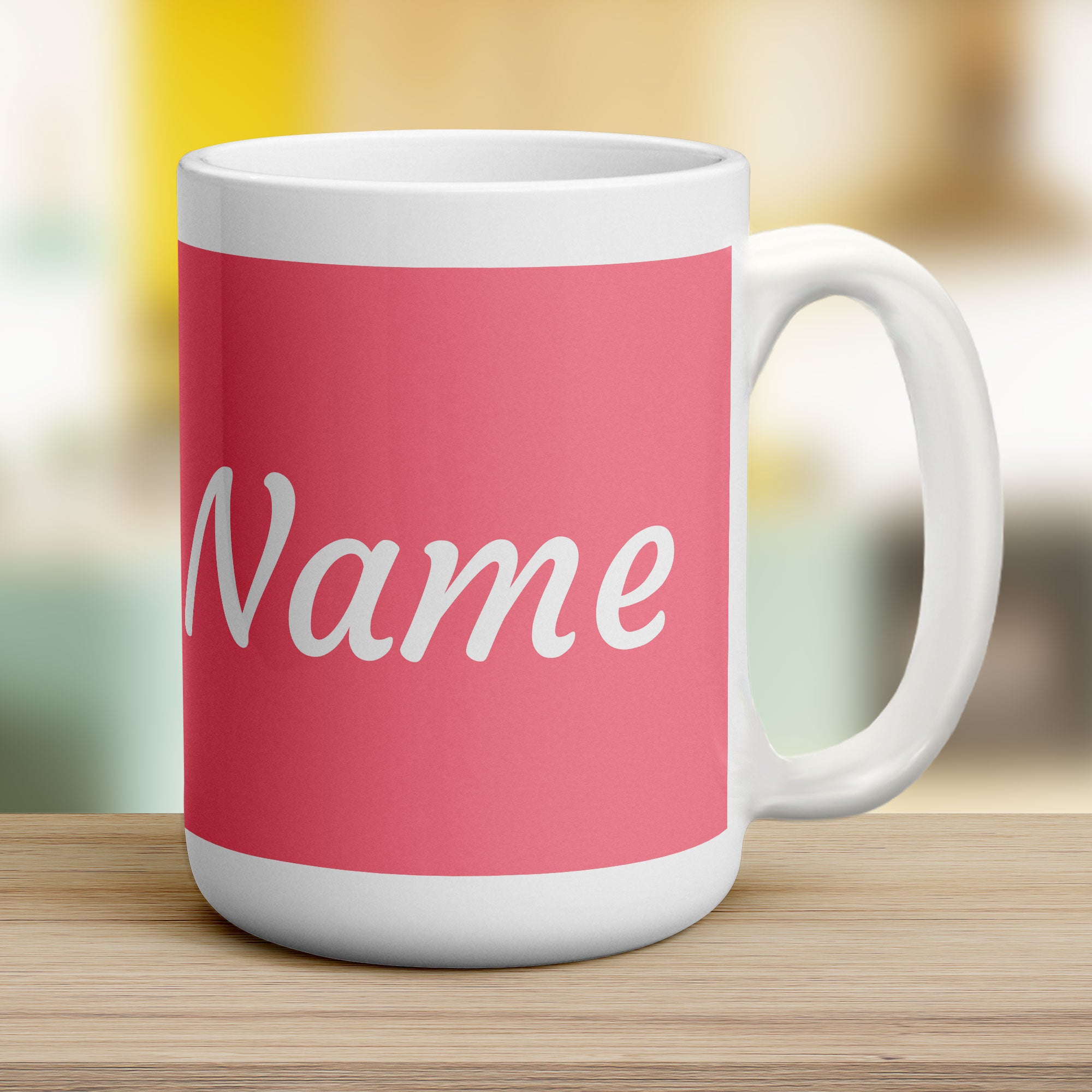 Pink Personalised Name Mug