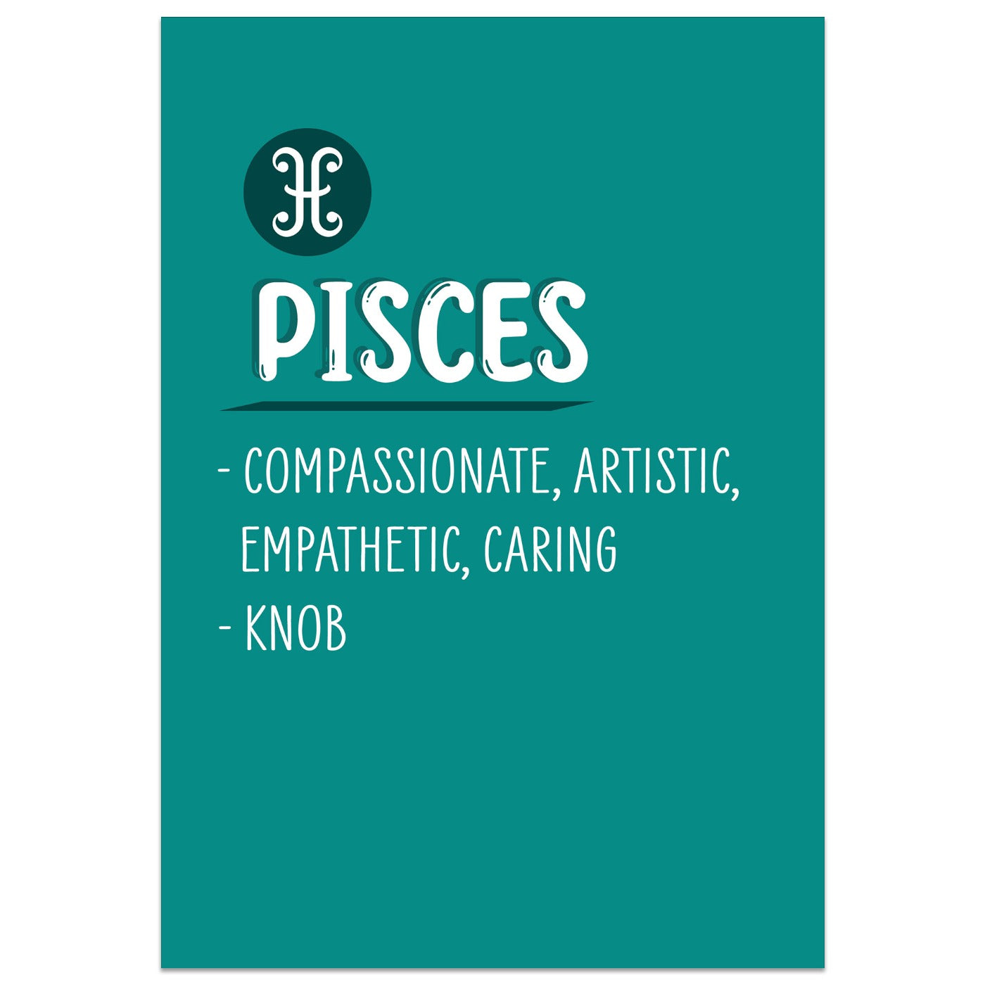 Pisces Definition Birthday Card