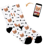 Your Cat on Socks - Plain White / Mens: 6-8 UK / 7-9 US