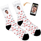 BBQ King Personalised Socks - Plain White / Mens: 6-8 UK / 7-9 US