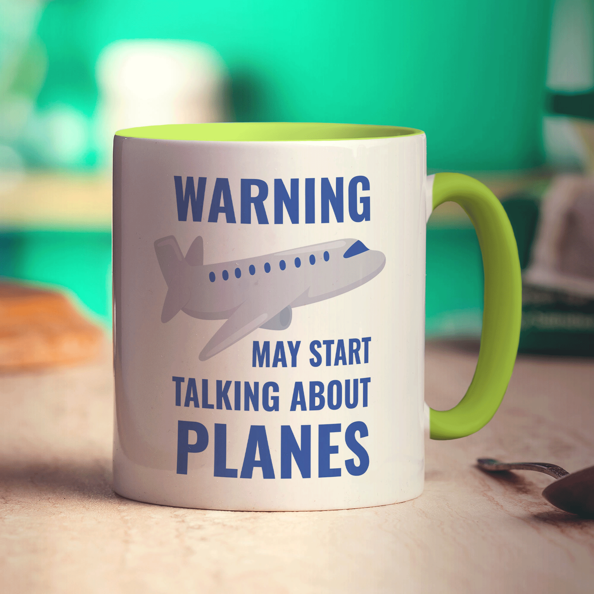Warning May Start Talking About Planes Mug