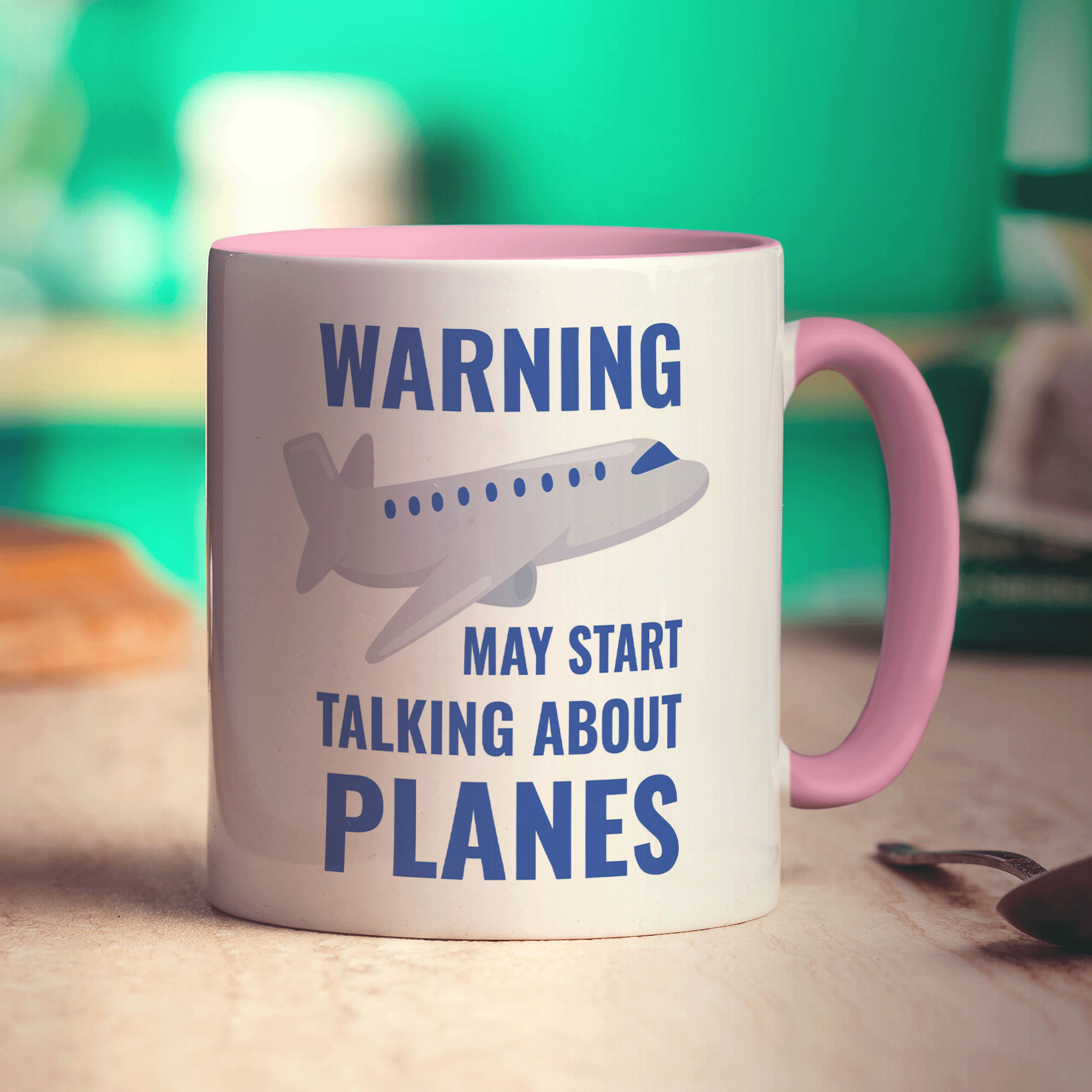 Warning May Start Talking About Planes Mug