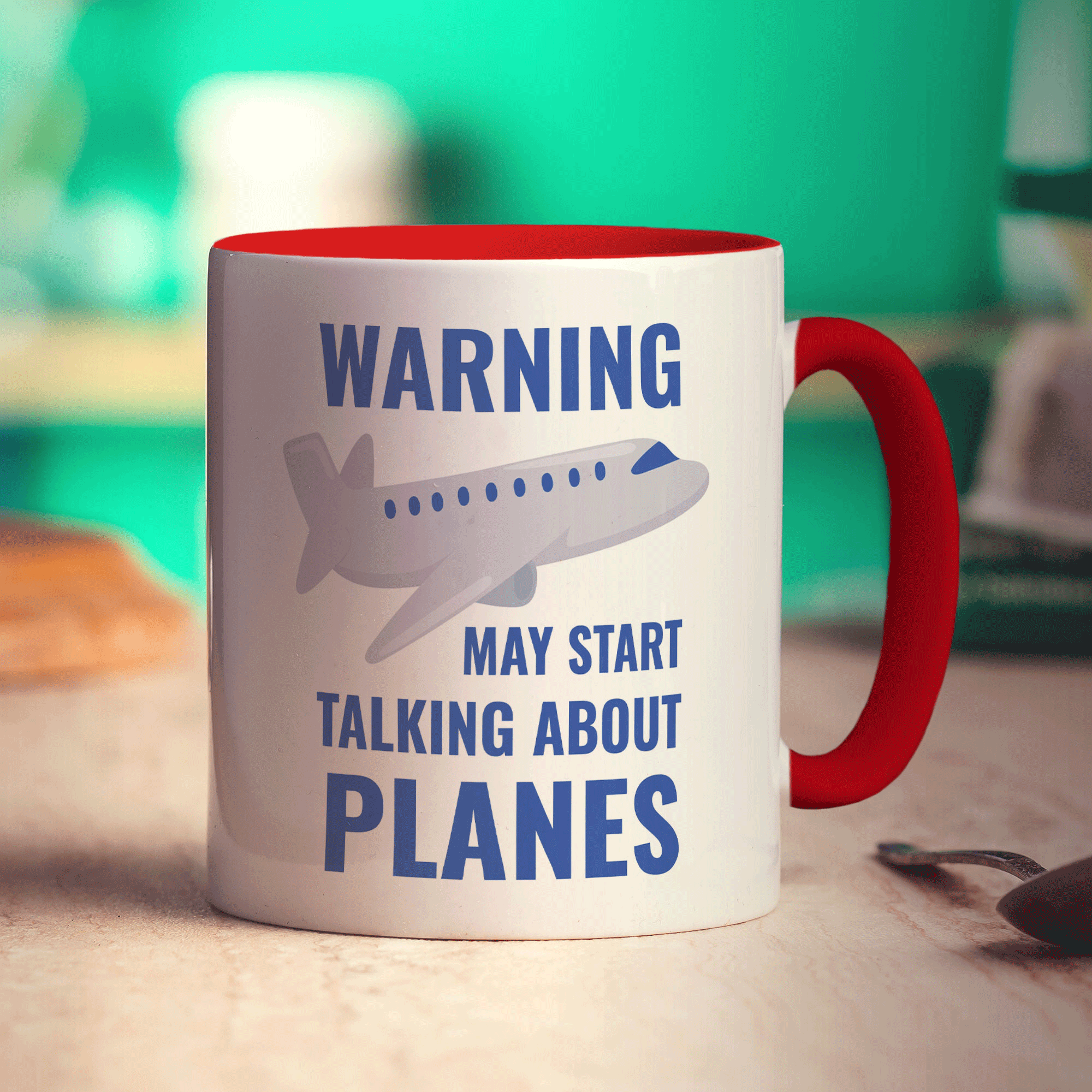 Warning May Start Talking About Planes Mug
