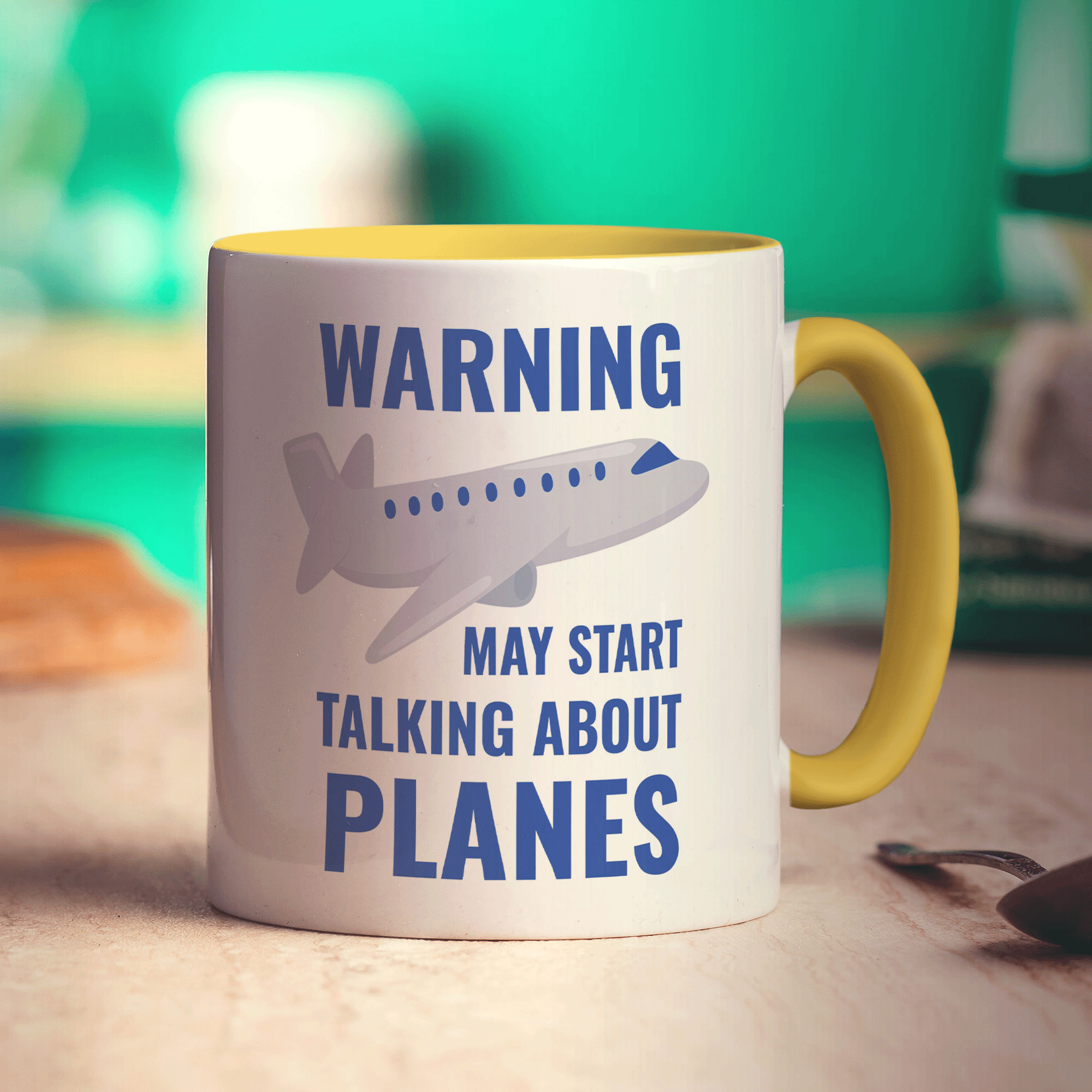 Warning May Start Talking About Planes Mug