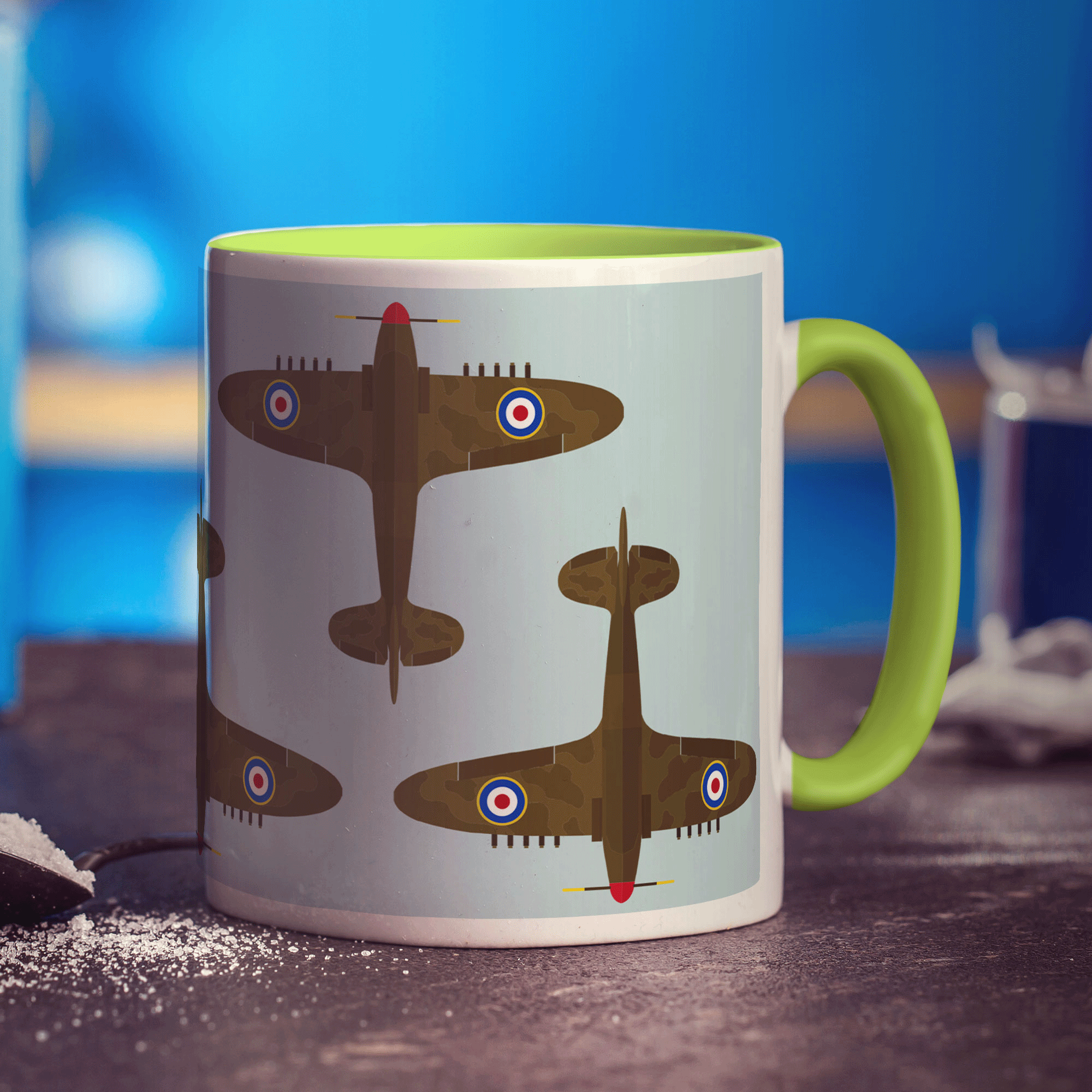 Spitfire Plane Mug
