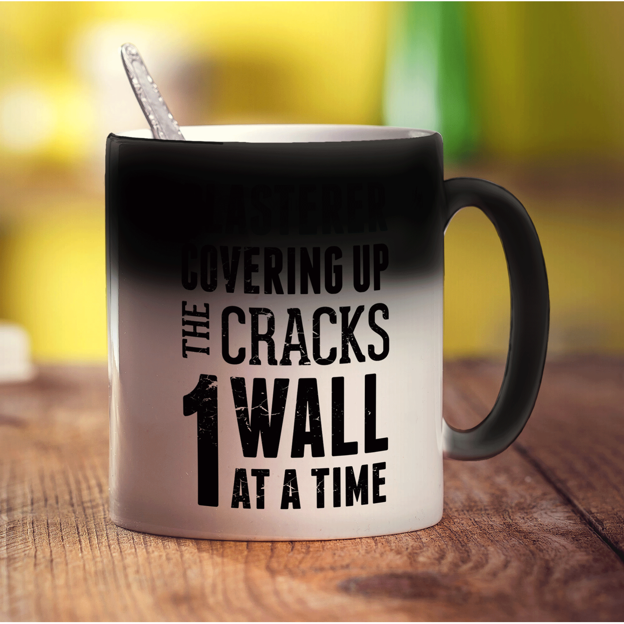 Plasterer - Covering Up the Cracks 1 Wall at a Time Mug - Standard 330ml (11oz) / Magic Mug