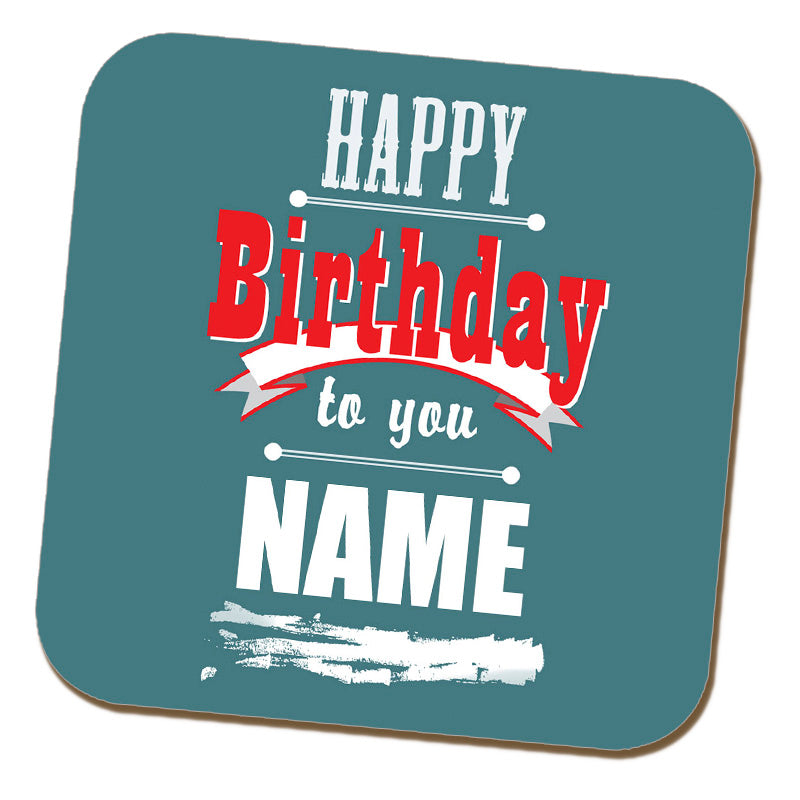 Playbill Birthday Name Coaster