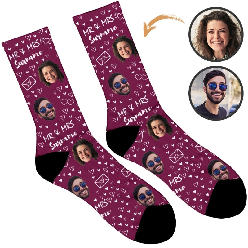 Mr & Mrs Wedding Socks