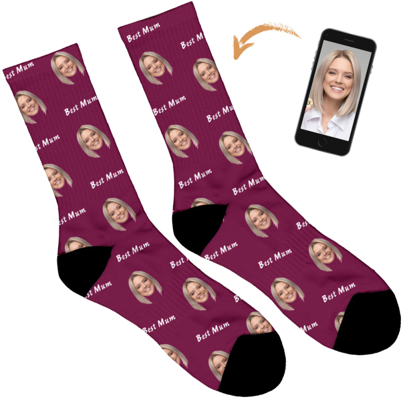 Best Mum Personalised Socks