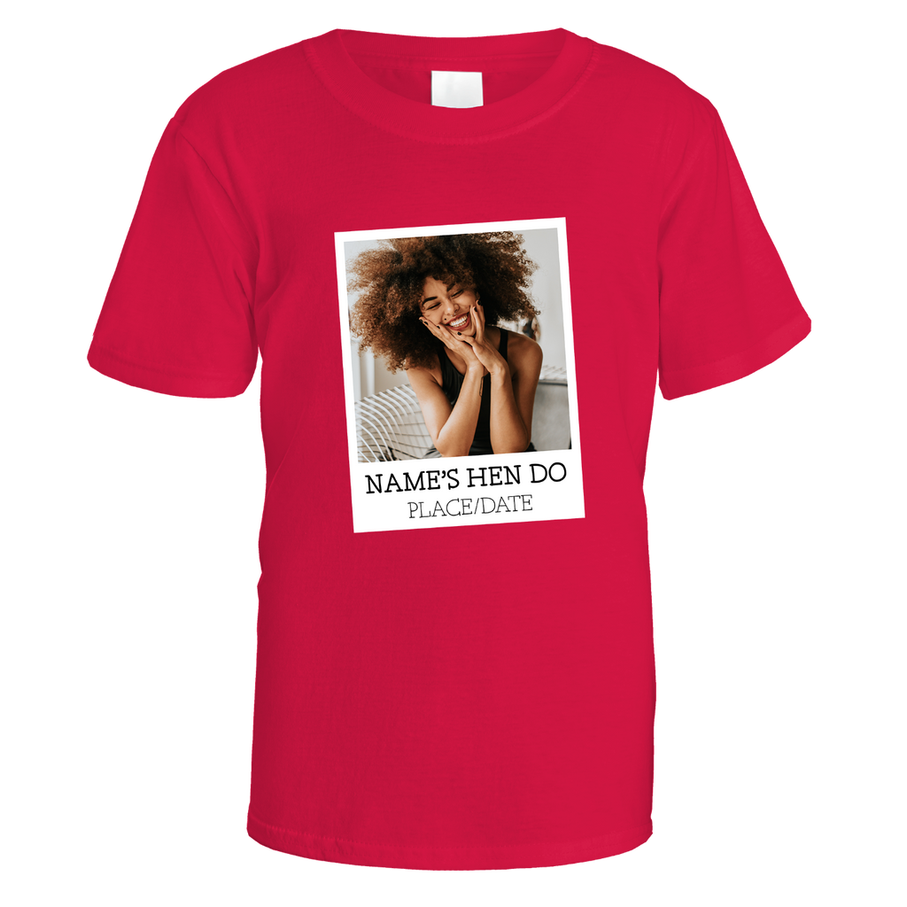 Polaroid Photo Hen Do T-Shirt