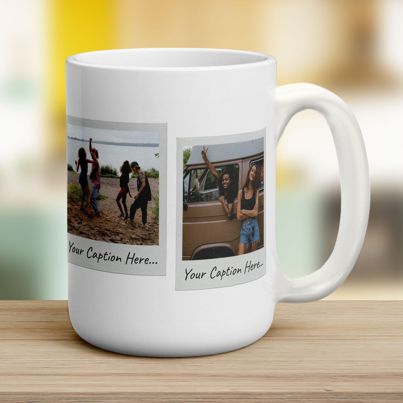 4 Photo Polaroid Mug