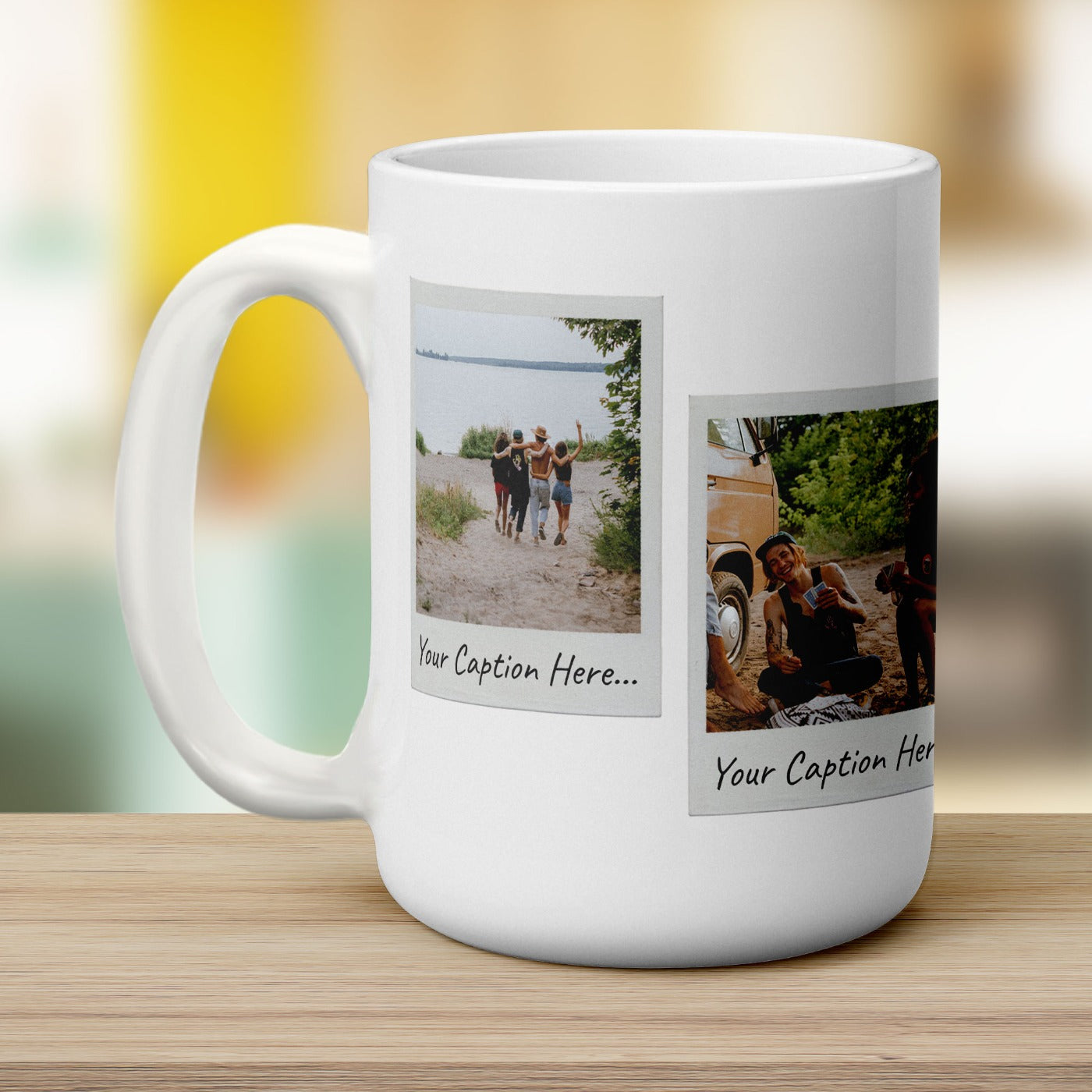 4 Photo Polaroid Mug