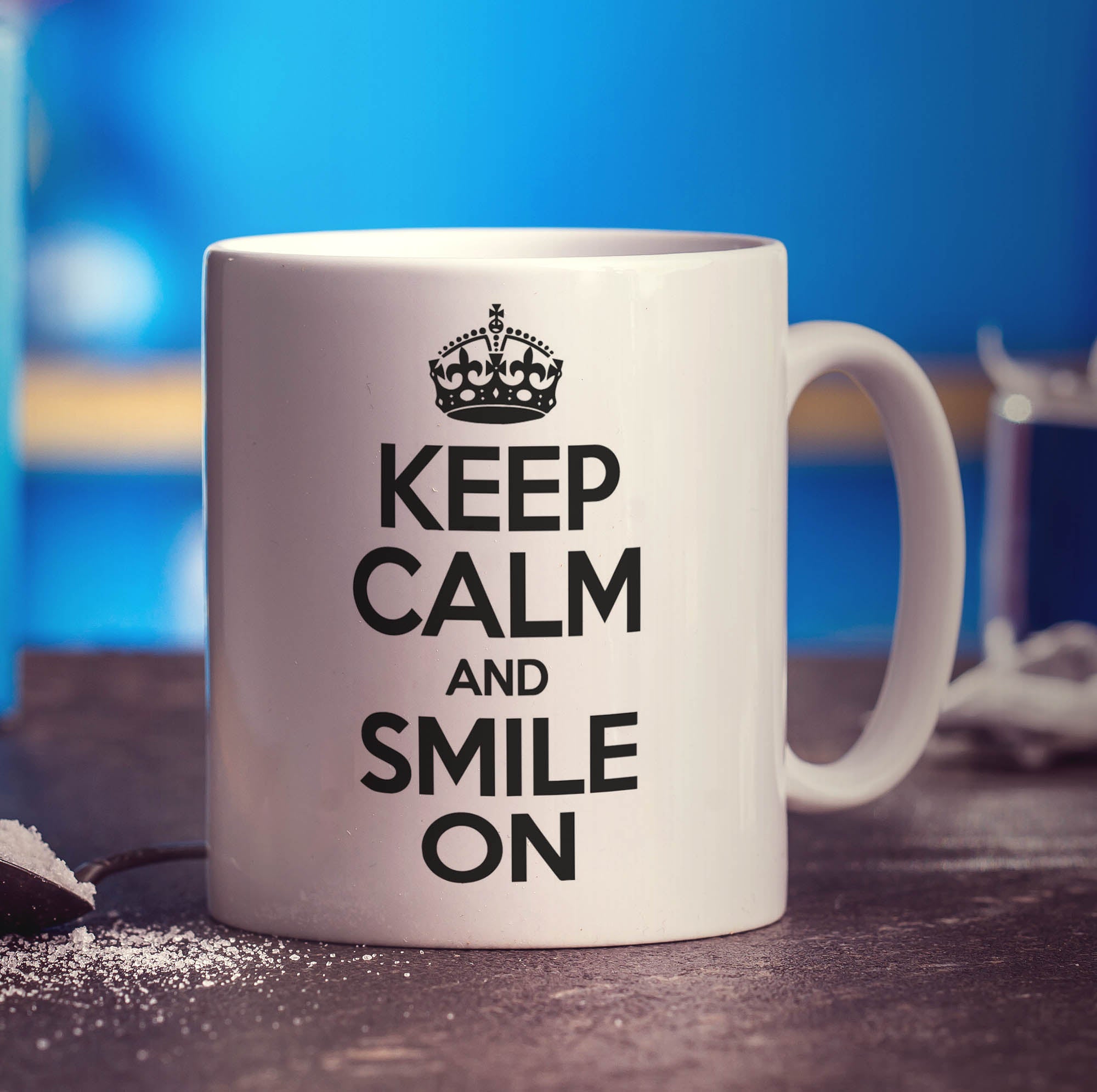 Keep Calm and Smile On Mug