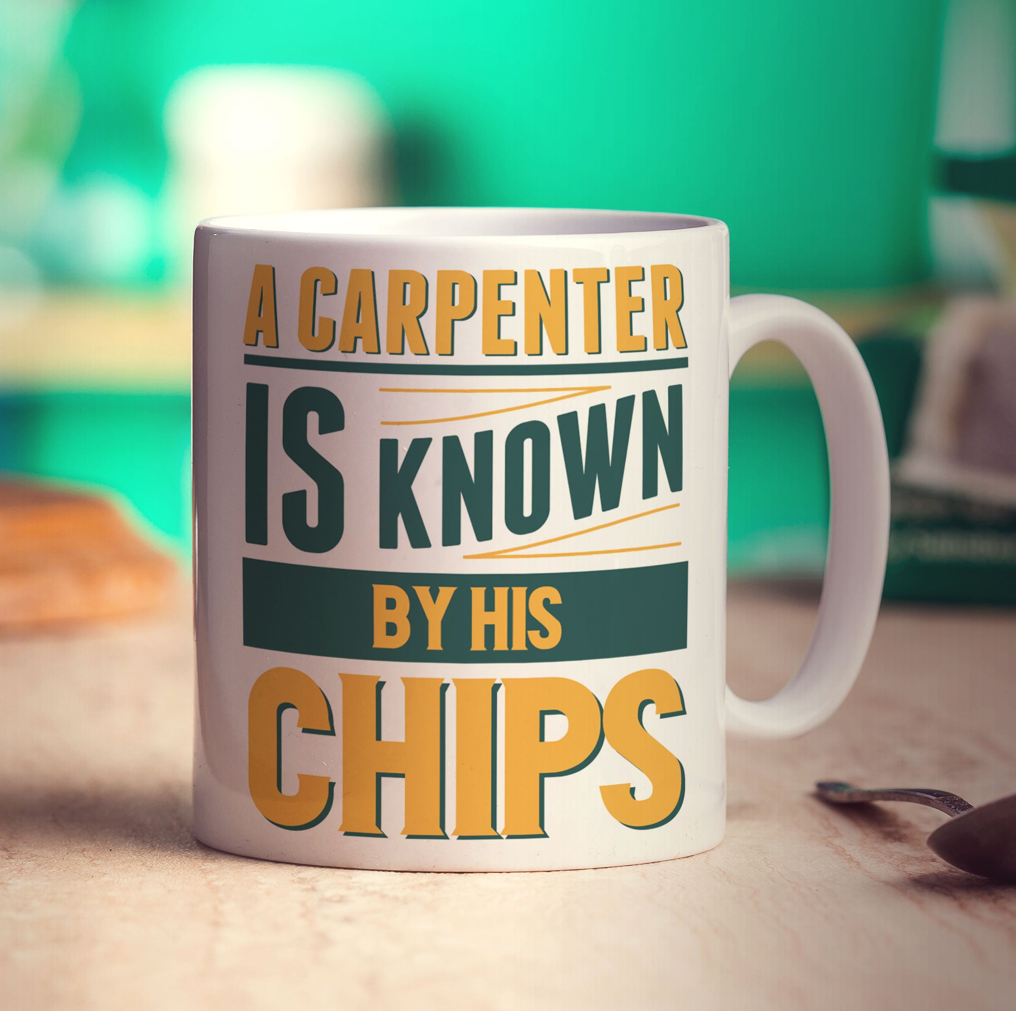 A Carpenter is Known By His Chips Mug