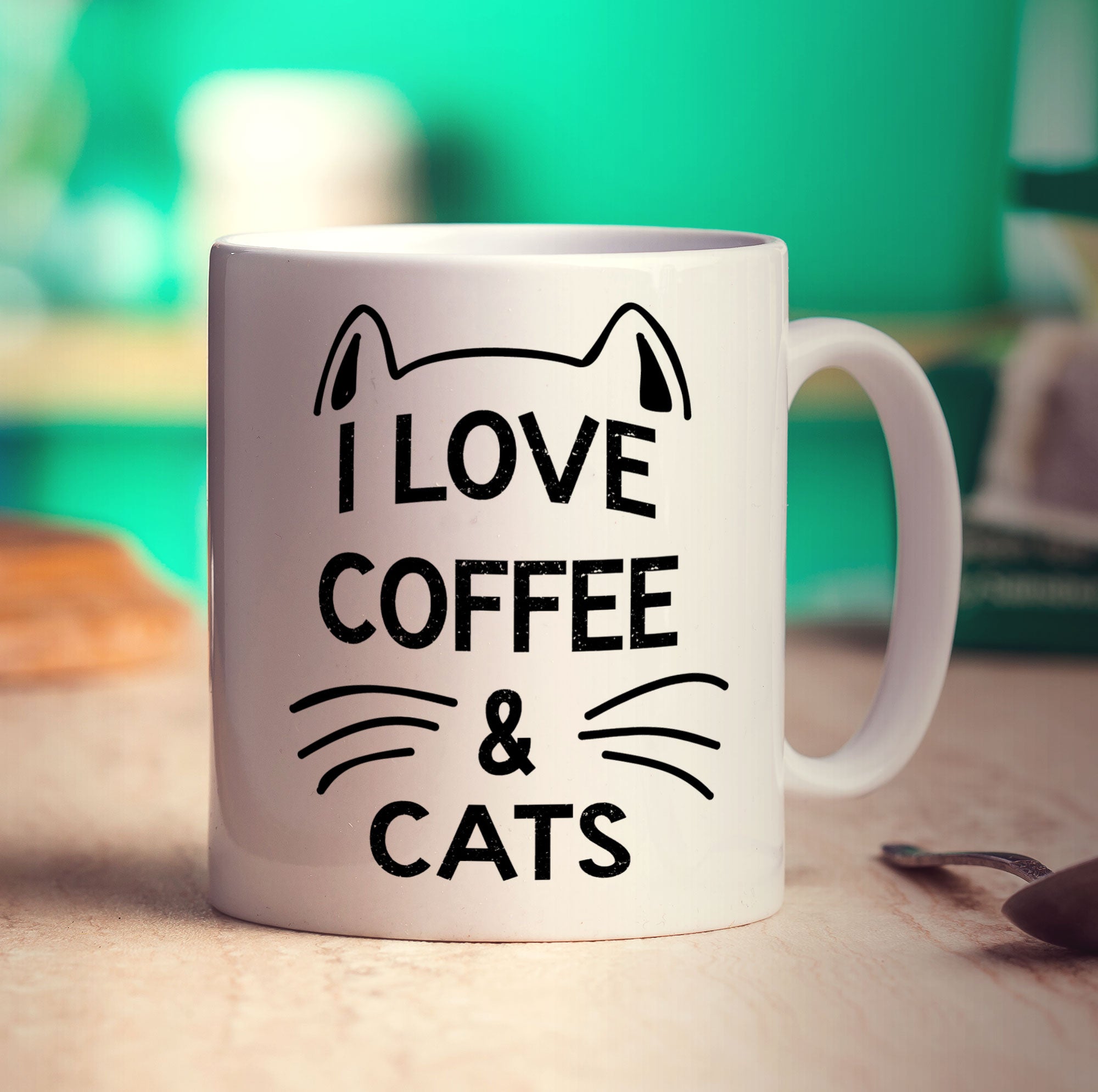 I Love Coffee & Cats Mug