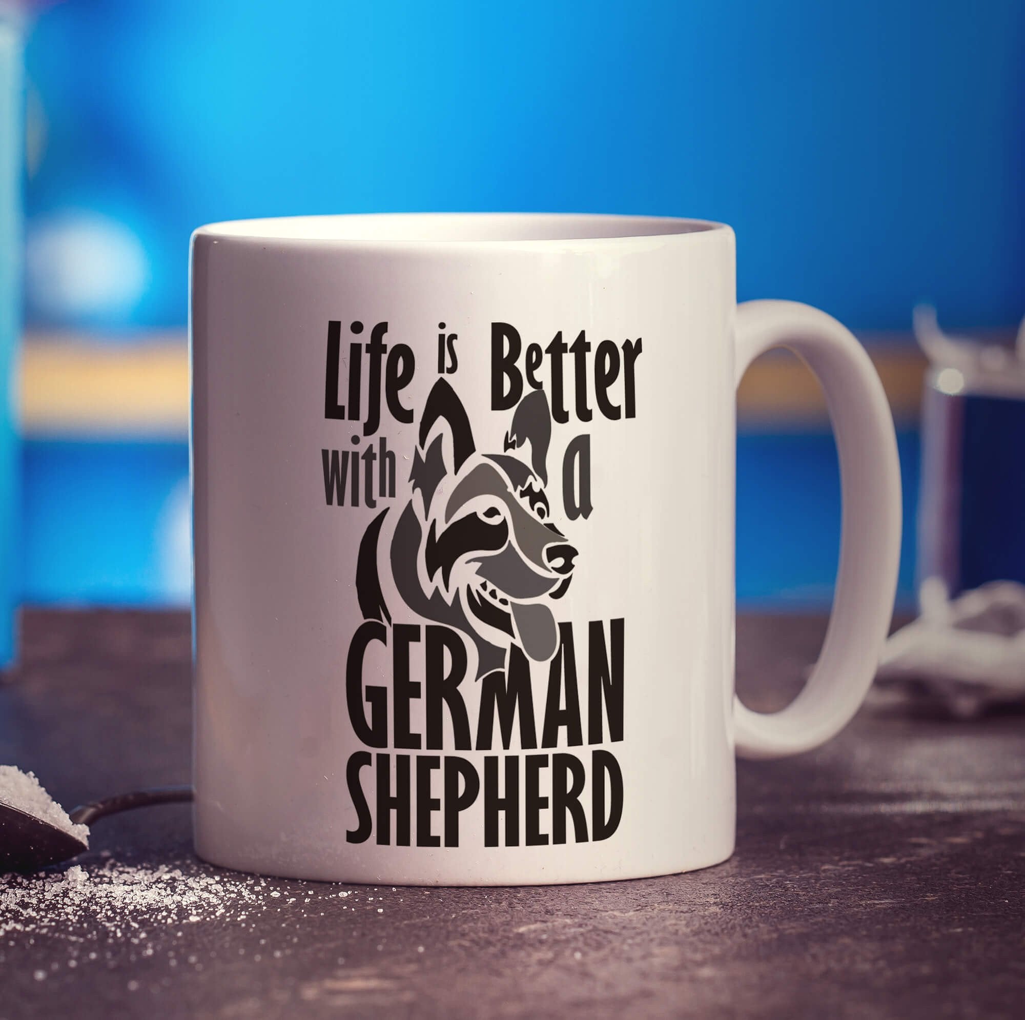 Life Is Better With A German Shepherd Mug - Standard 330ml (11oz) / White