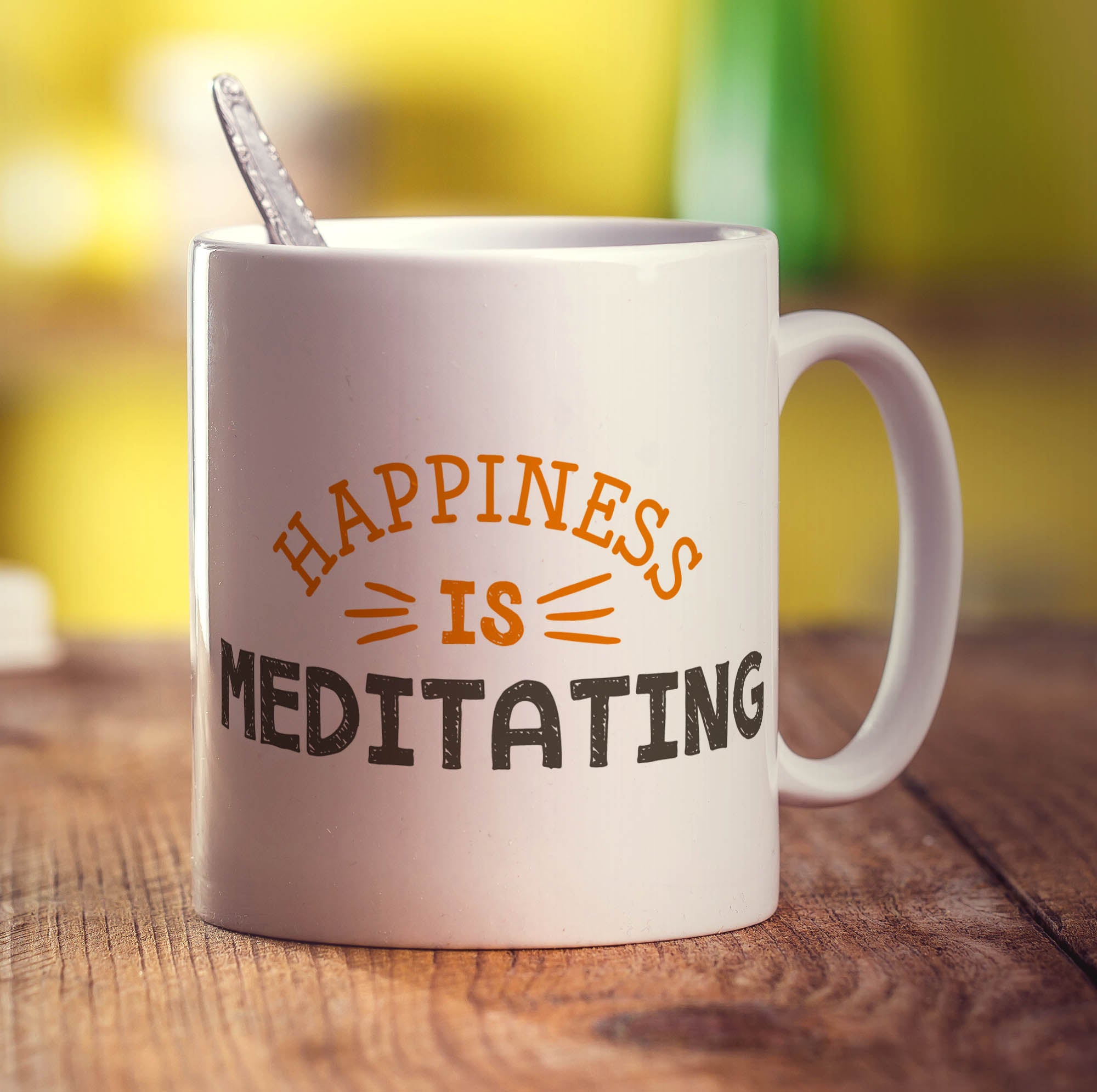 Happiness is Meditating Mug