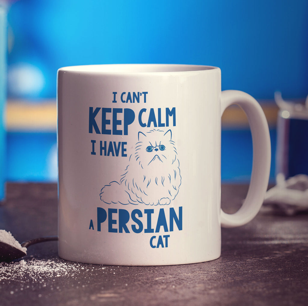 I Can't Keep Calm I Have a Persian Cat Mug - Standard 330ml (11oz) / White