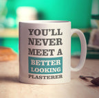 You'll Never Meet a Better Looking Plasterer Mug - Standard 330ml (11oz) / White