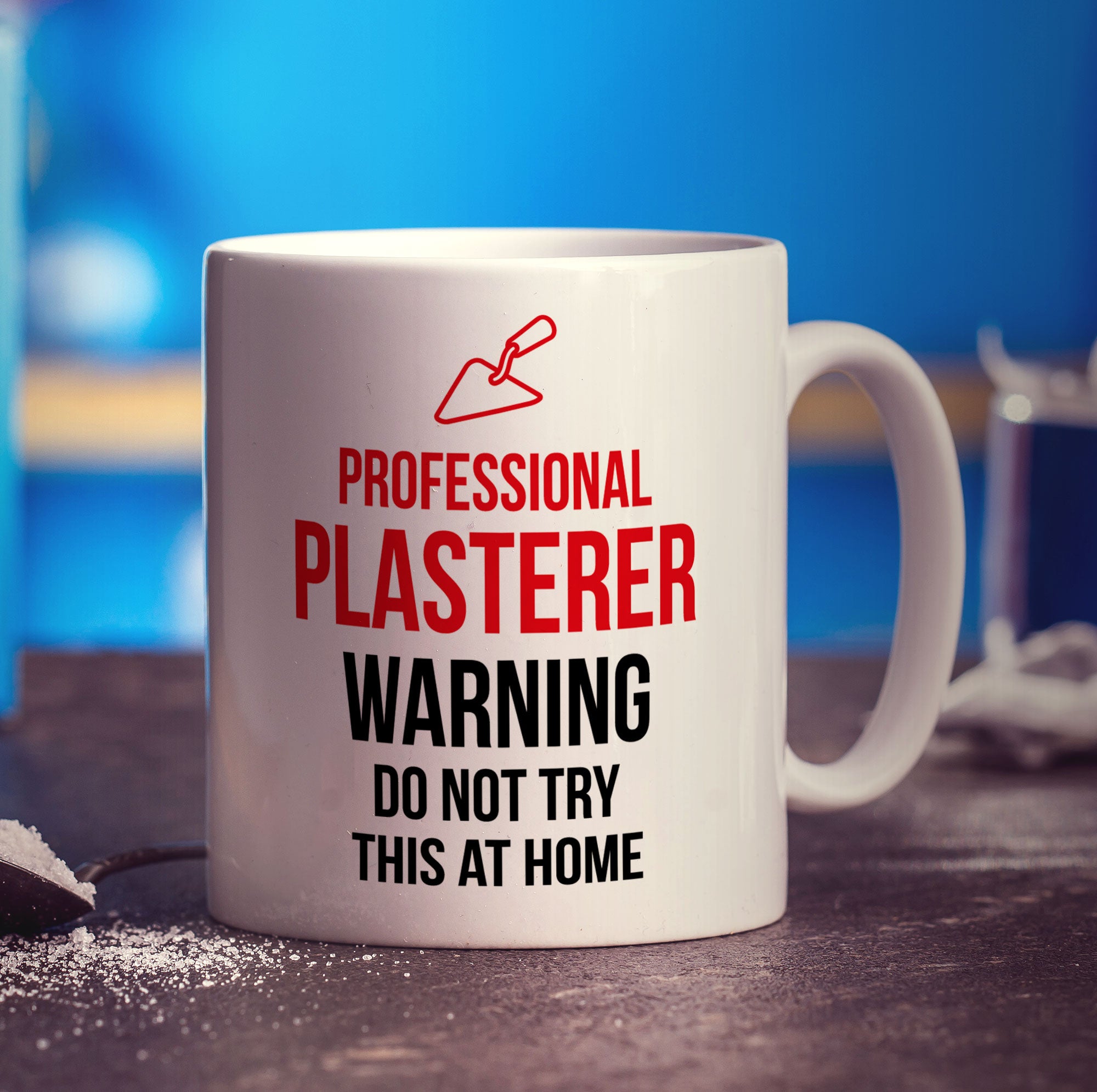 Professional Plasterer - Warning Do Not Try This At Home Mug