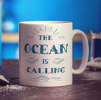 The Ocean is Calling Mug - Standard 330ml (11oz) / White