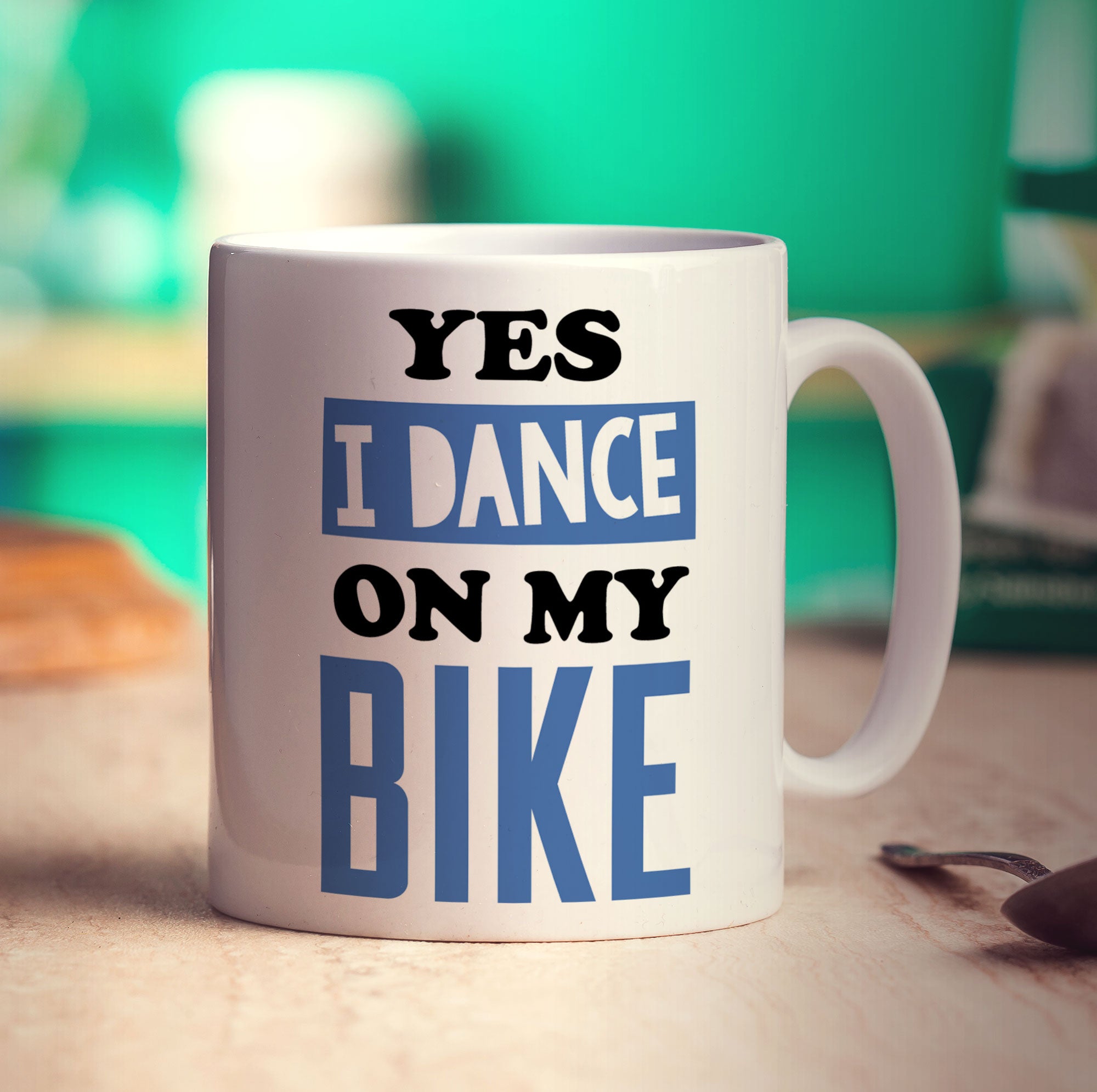 Yes I Dance on My Bike Mug