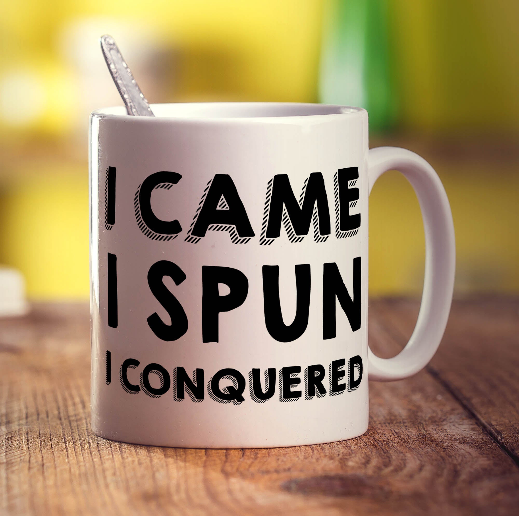 I Came, I Spun, I Conquered Mug