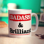 Badass & Brilliant Mug - Standard 330ml (11oz) / White