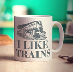 I Like Trains Mug - Standard 330ml (11oz) / White