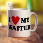 I Heart My Waiter Mug - Standard 330ml (11oz) / White