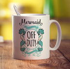 Mermaid Off Duty Mug - Standard 330ml (11oz) / White