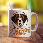 St.Bernard Dad Mug - Standard 330ml (11oz) / White