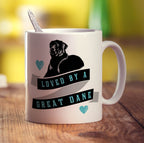 Loved By A Great Dane Mug - Standard 330ml (11oz) / White