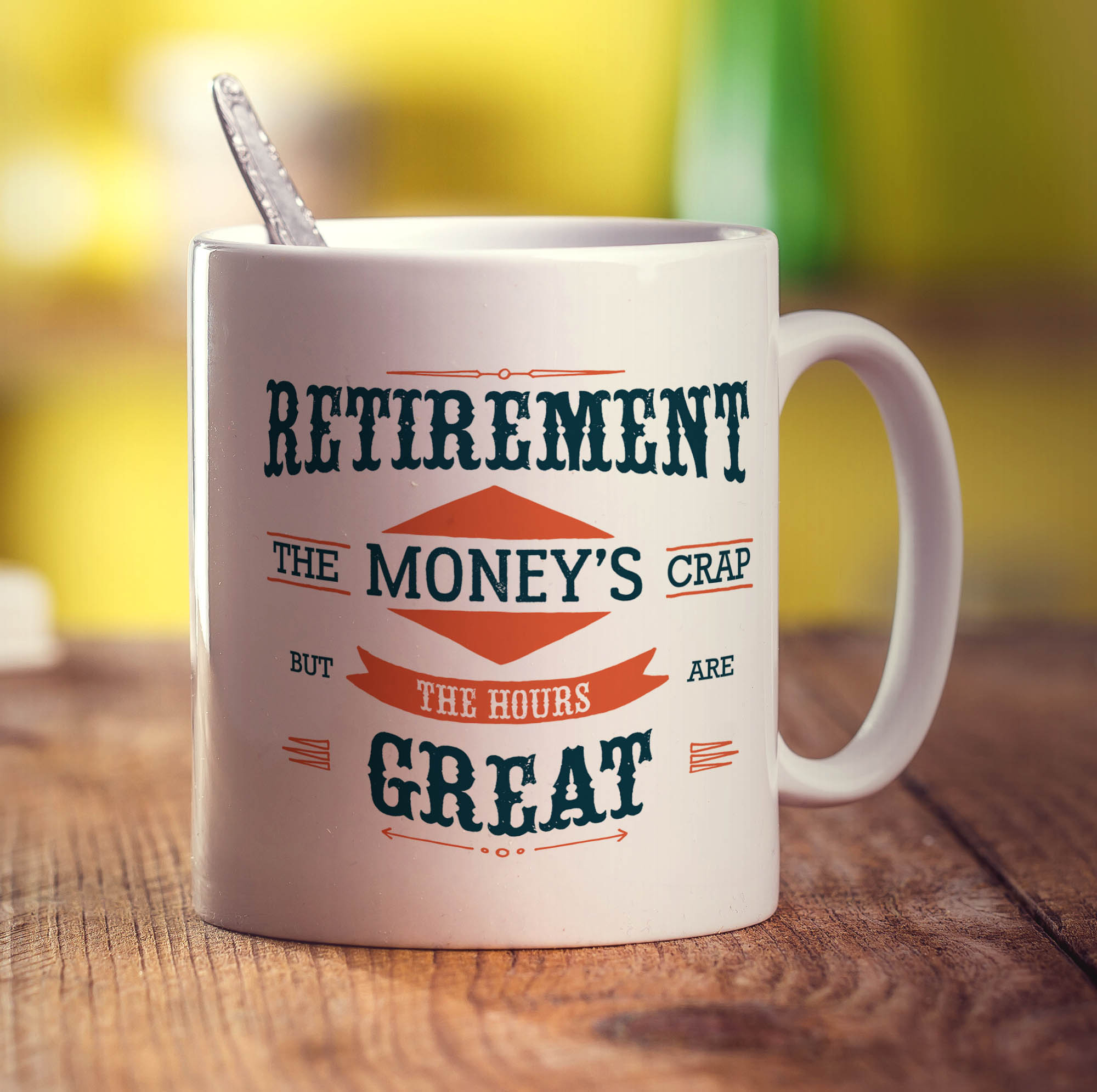 Retirement 'The Money's Crap But The Hours Are Great' Mug - Standard 330ml (11oz) / White