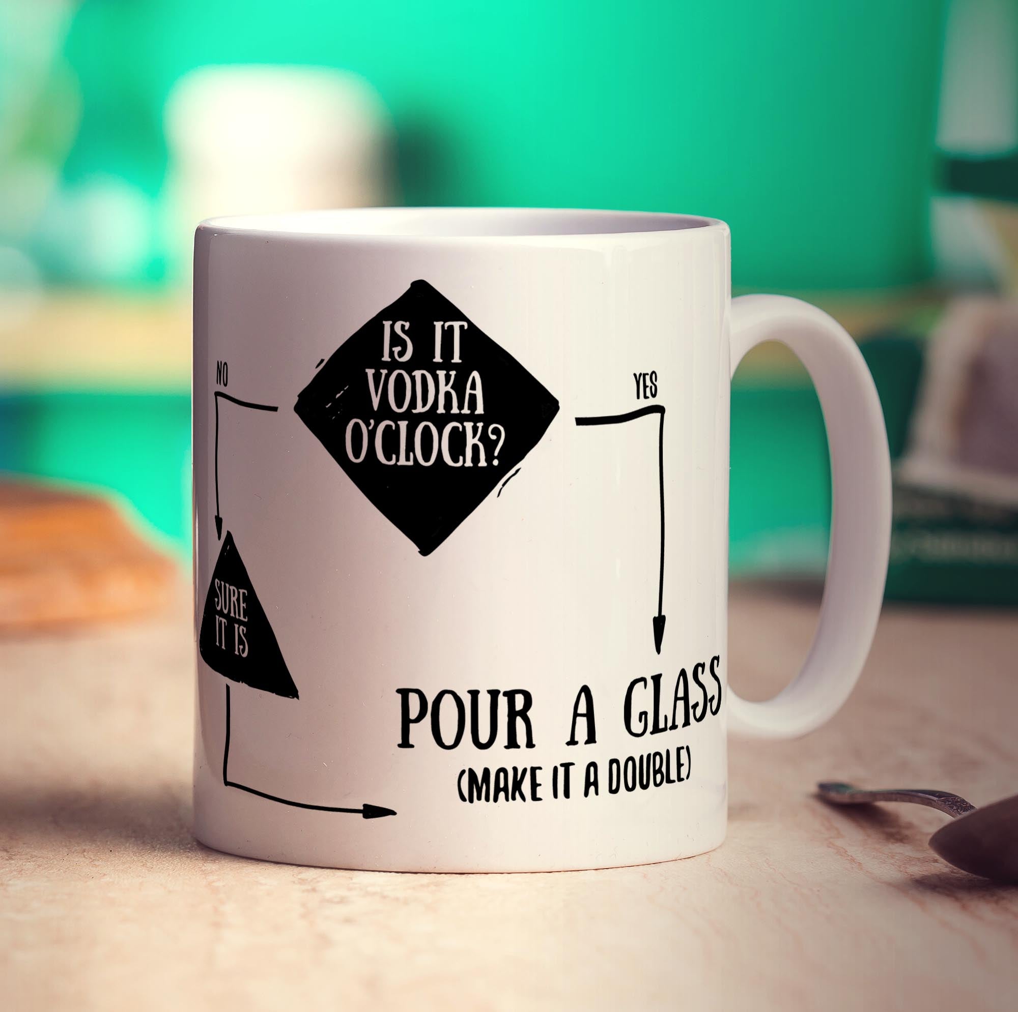 Is It Vodka O'Clock? Flow Chart Mug
