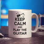 Keep Calm and Play The Guitar Mug - Standard 330ml (11oz) / White