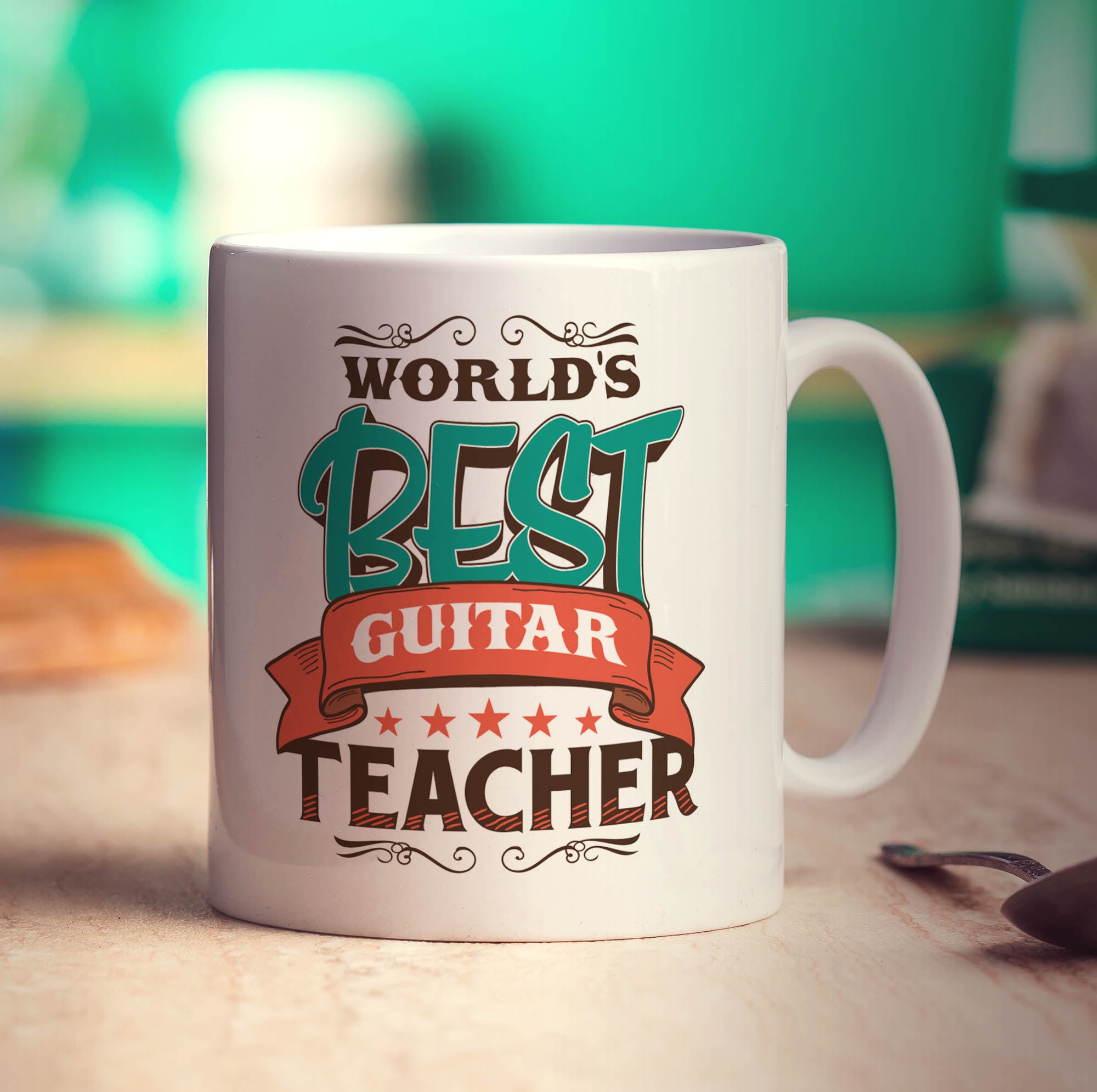 World's Best Guitar Teacher Mug