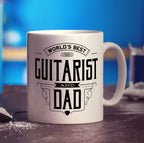 World's Best Guitarist & Dad Mug - Standard 330ml (11oz) / White