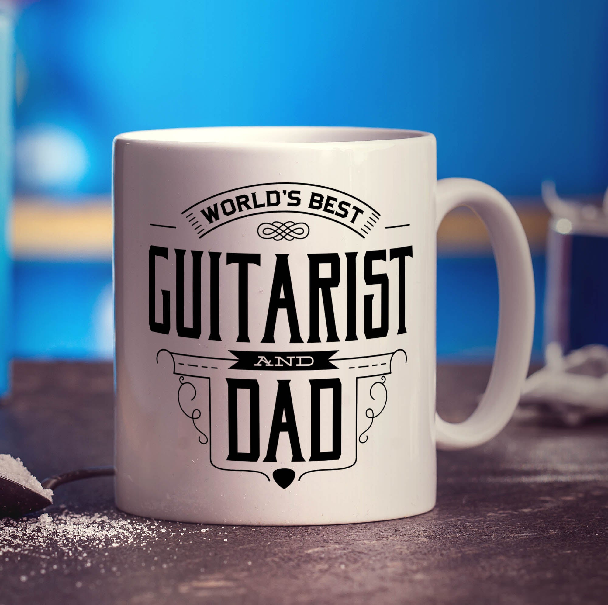 World's Best Guitarist & Dad Mug