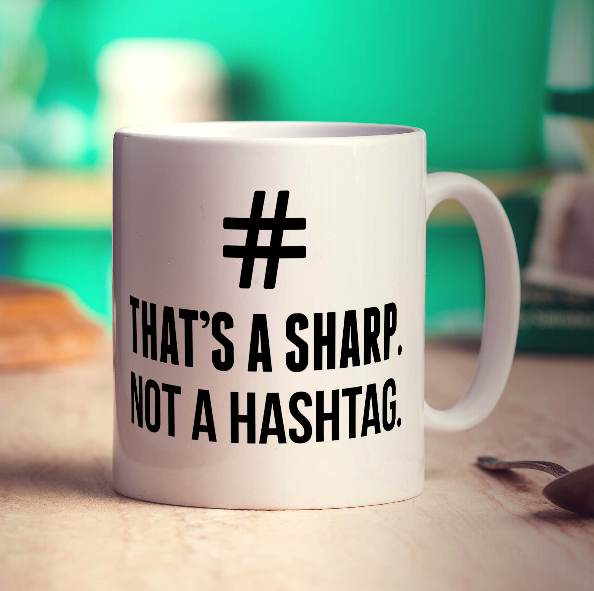 # That's a Sharp. Not a Hashtag Mug