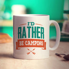 I'd Rather Be Camping Mug - Standard 330ml (11oz) / White