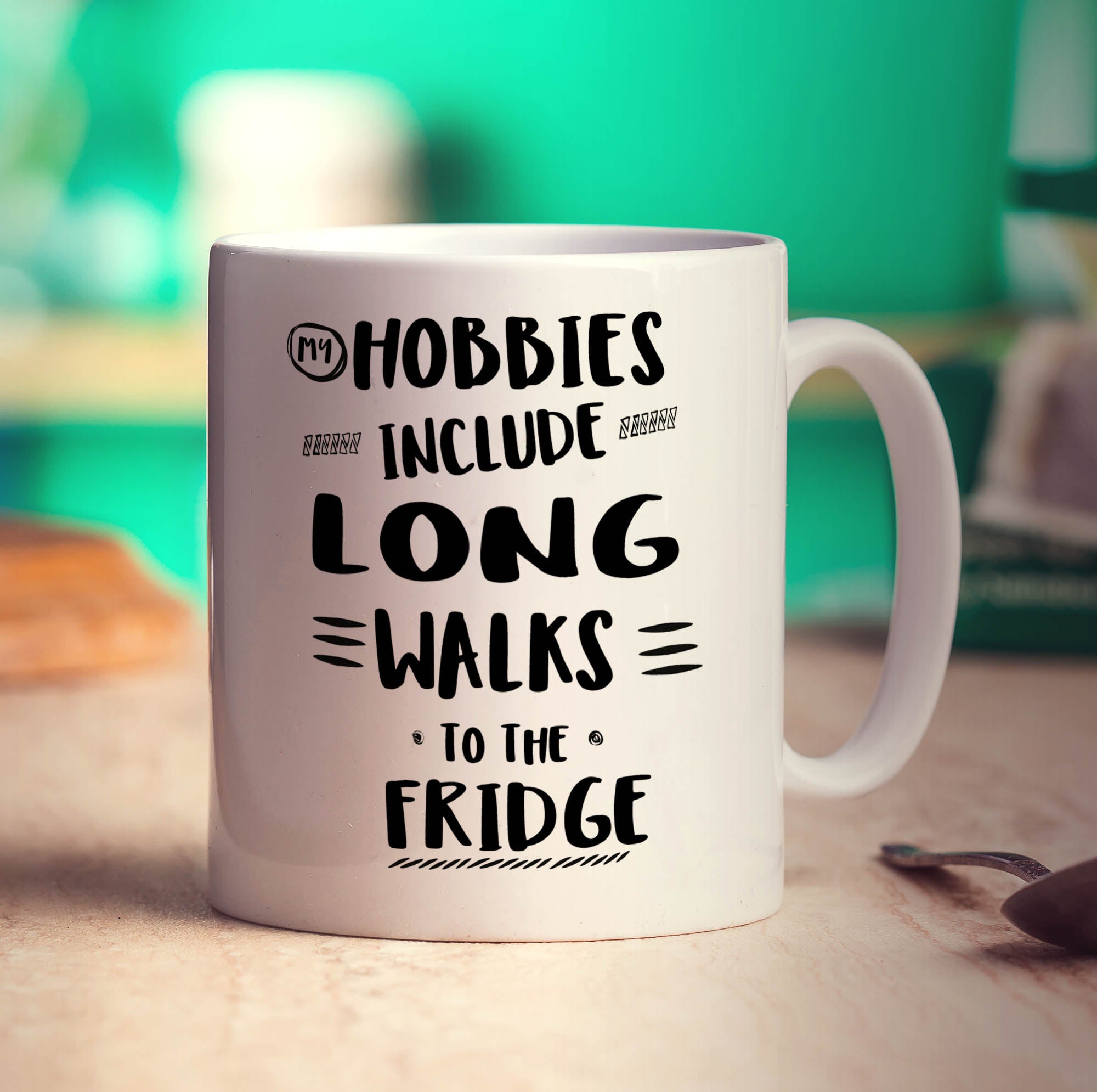 My Hobbies Include Long Walks To The Fridge Mug