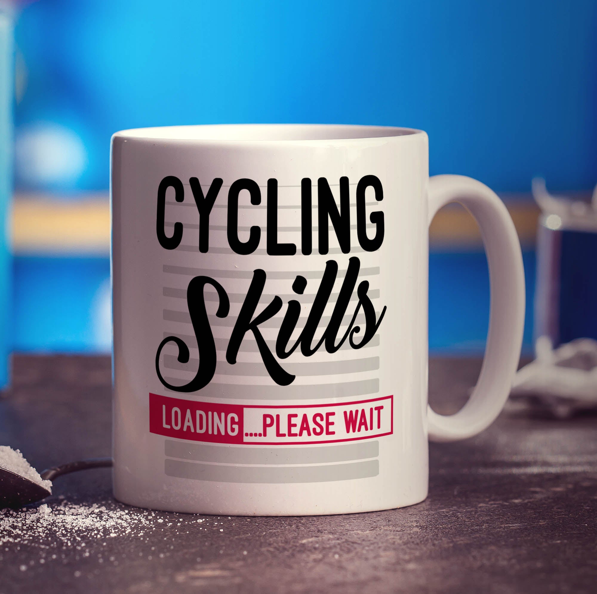 Cycling Skills - Loading Please Wait Mug - Standard 330ml (11oz) / White