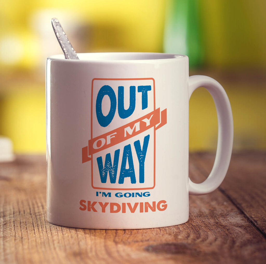 Out of My Way I'm Going Skydiving Mug - Standard 330ml (11oz) / White
