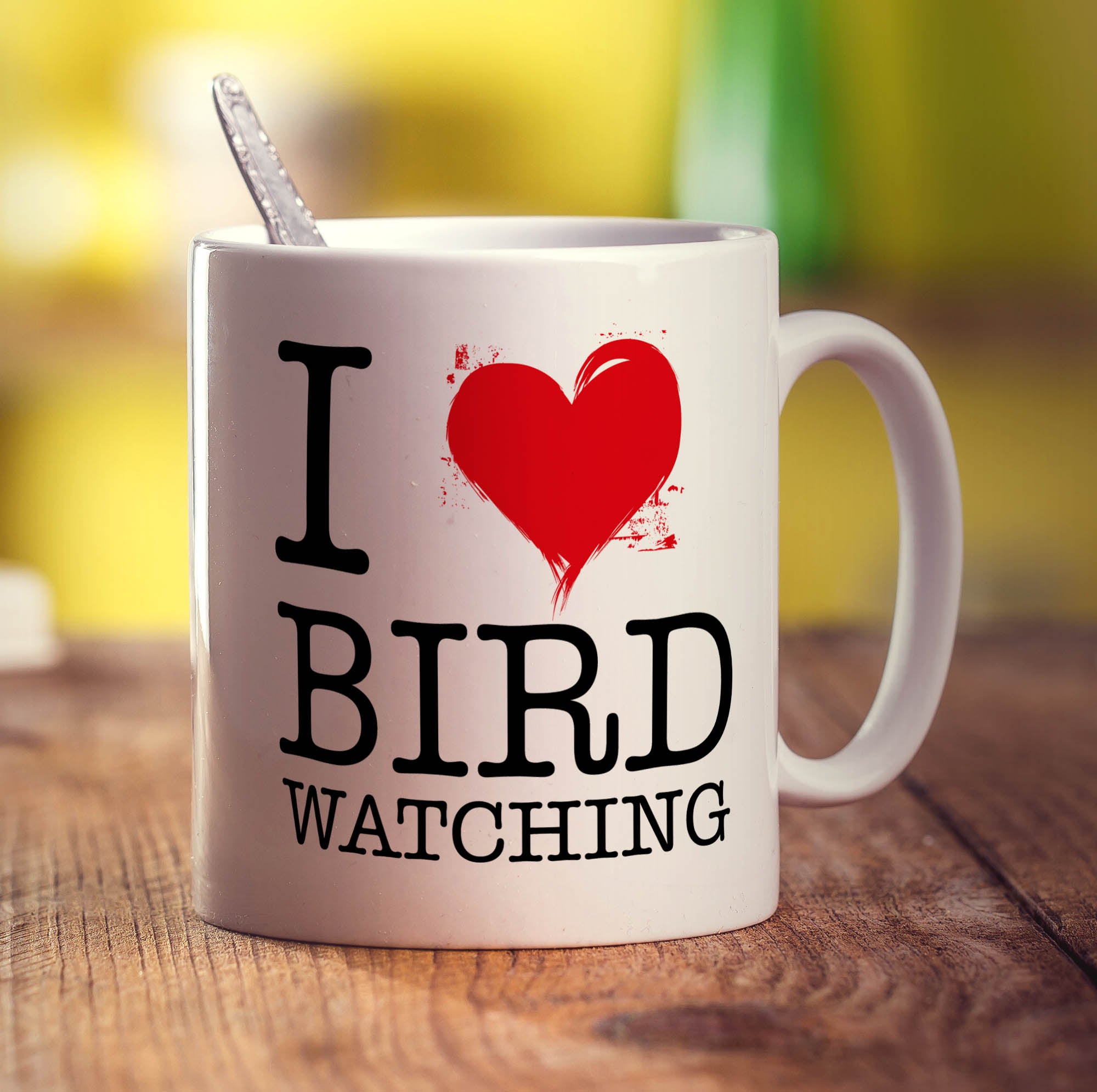 I Heart Bird Watching Mug