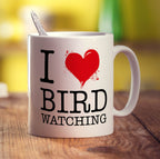 I Heart Bird Watching Mug - Standard 330ml (11oz) / White