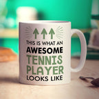 This is What An Awesome Tennis Player Looks Like Mug - Standard 330ml (11oz) / White